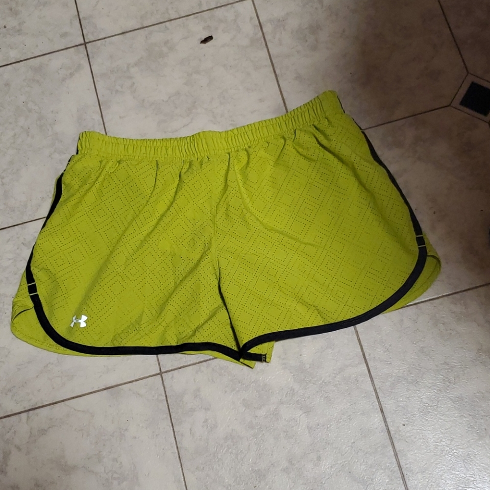 Under Armour lime green athletic shorts size S